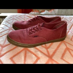 Burgundy vans